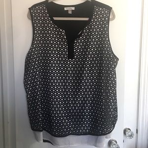 Sleeveless Woman’s Dressbarn Plus Blouse